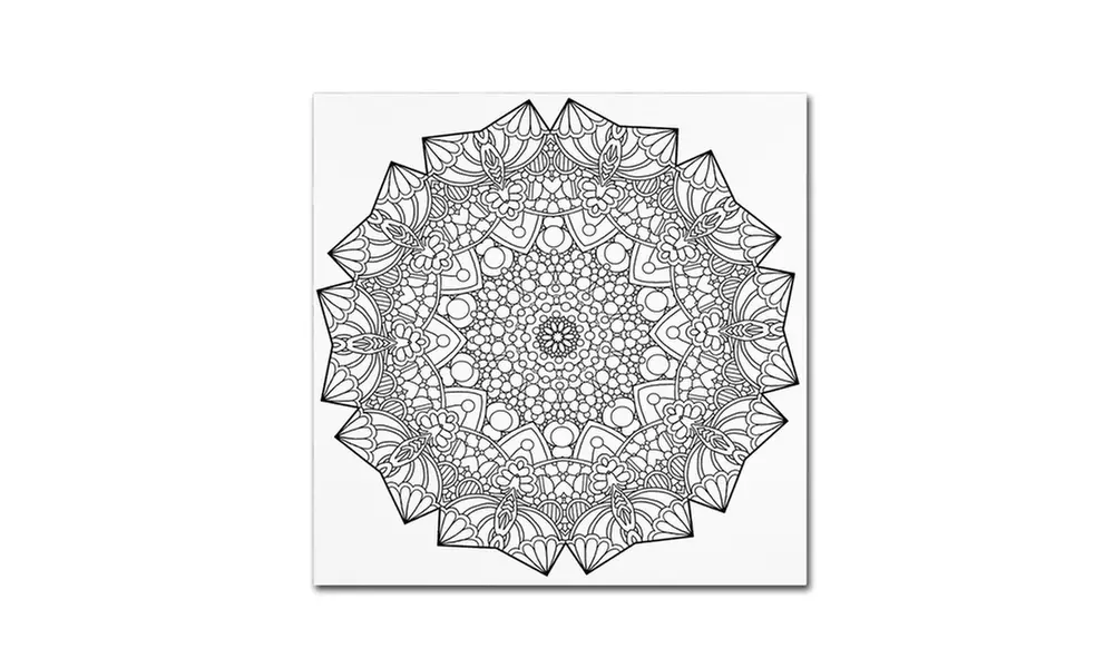 Kathy G. Ahrens 'Mixed Coloring Book 2' Canvas Art - Second Medium