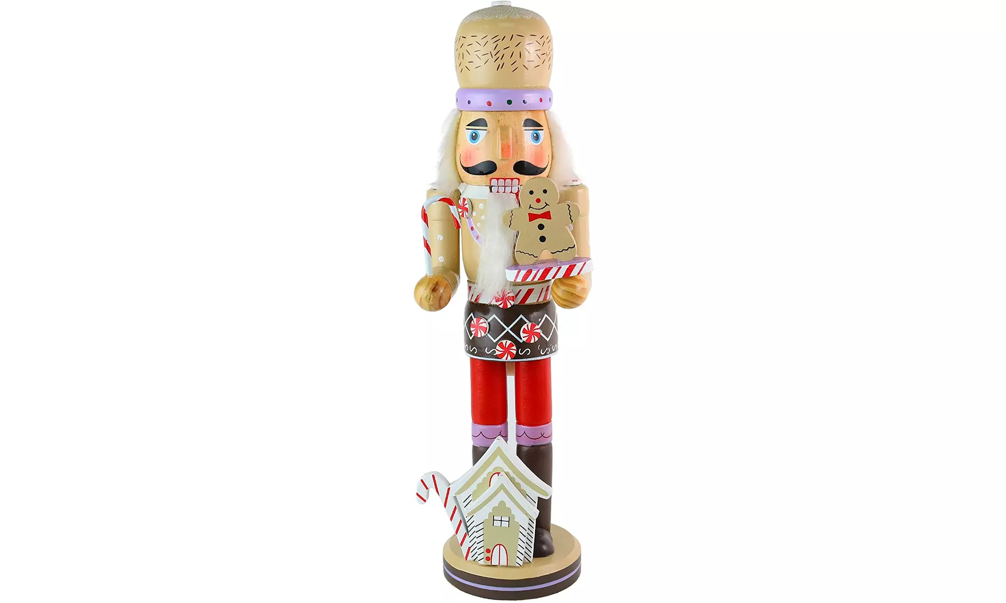 Ornativity Wooden Ginger Bread Theme Christmas Nutcracker - Holiday Decoration - Primary Image