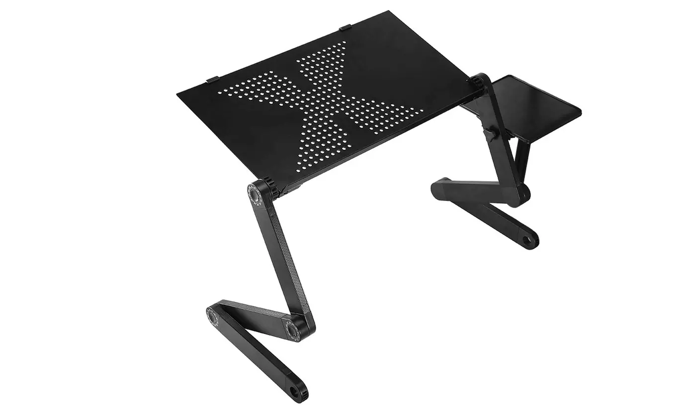 iMounTEK Adjustable Foldable Laptop Table Stand with Detachable Mouse Pad Board