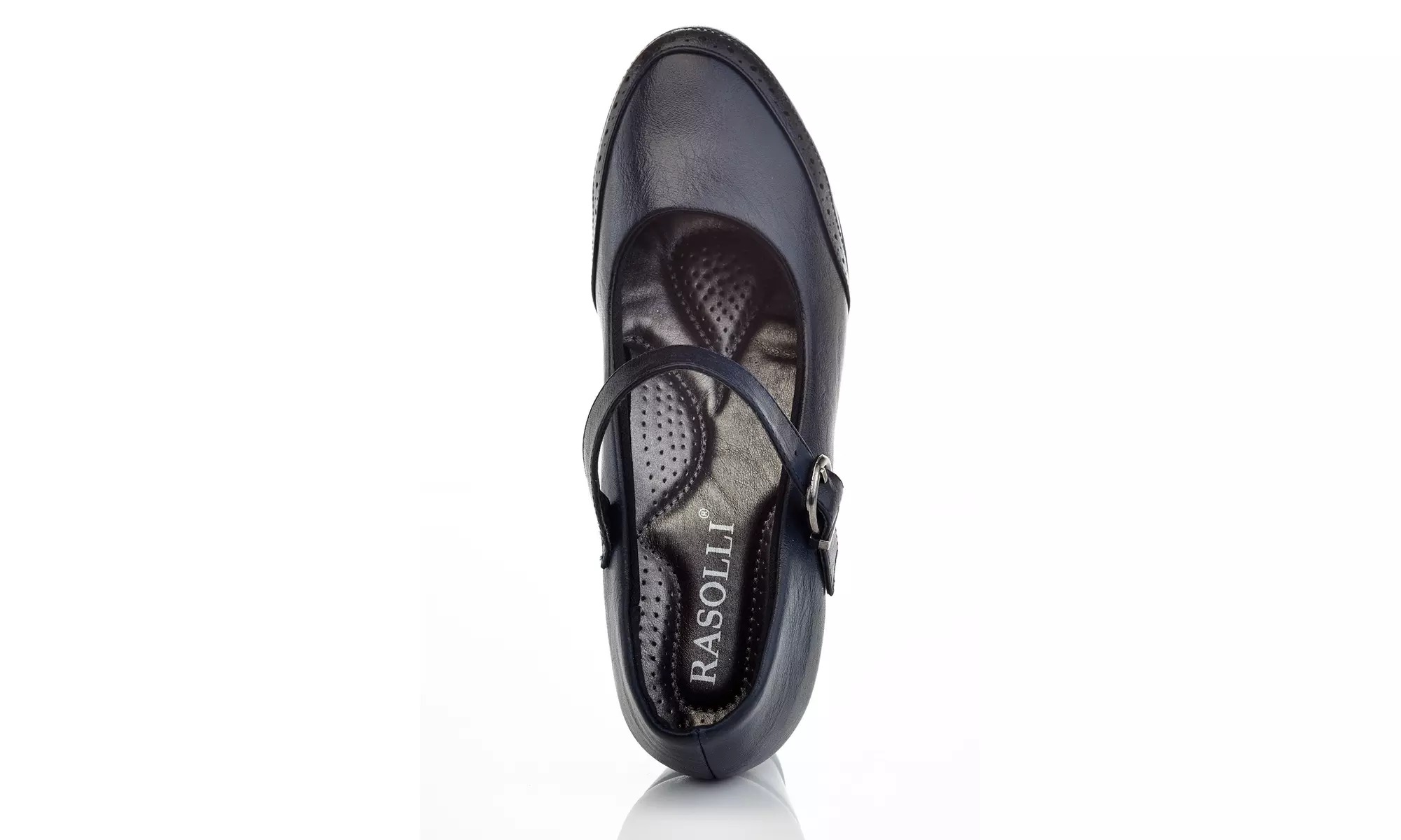 Rasolli Women's Virginia Mary Jane Wedge Pumps