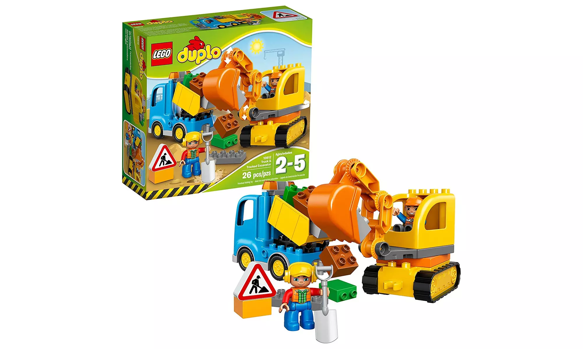 LEGO DUPLO Town Truck & Tracked Excavator 10812 Dump Truck  - Primary Image
