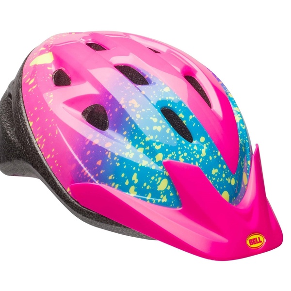 girls purple bike helmet