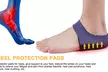 Heel Protectors Pads Plantar Fasciitis Arch Wrap Support Foot Pain Relief - Image 3