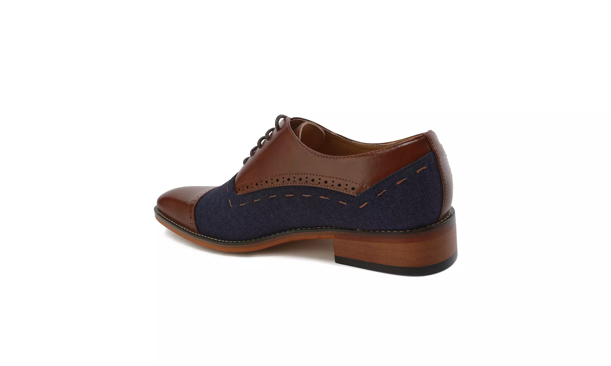 Gino Vitale Lace-Up Cap Toe Oxford