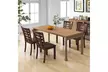 Costway Wooden Dining Chairs Set of 2 with Upholstered Seat and Rubber High Back - Second Medium