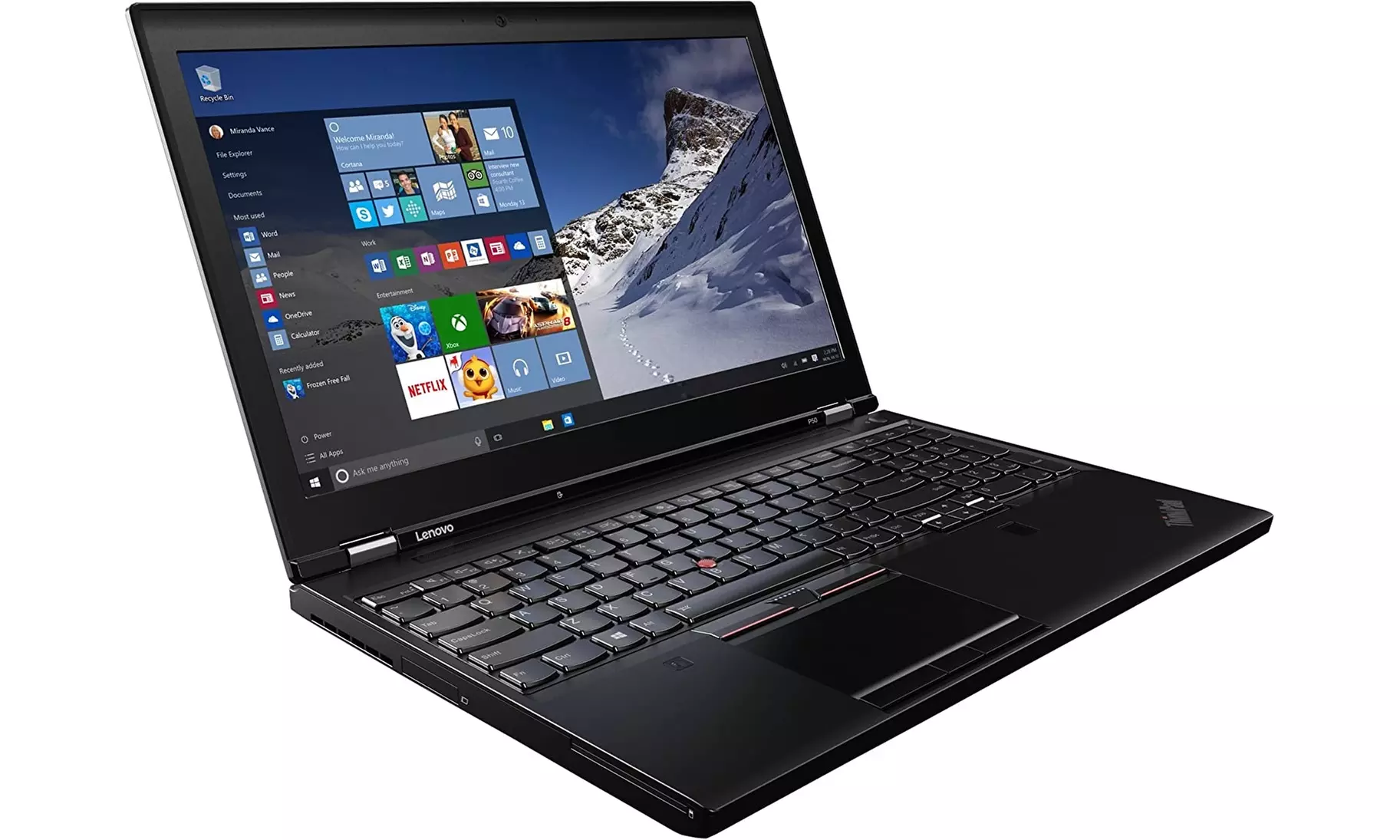 Lenovo ThinkPad P50 - 15.6" Intel Core I7-6700HQ Windows 10 (Grade A Refurb) - Primary Image