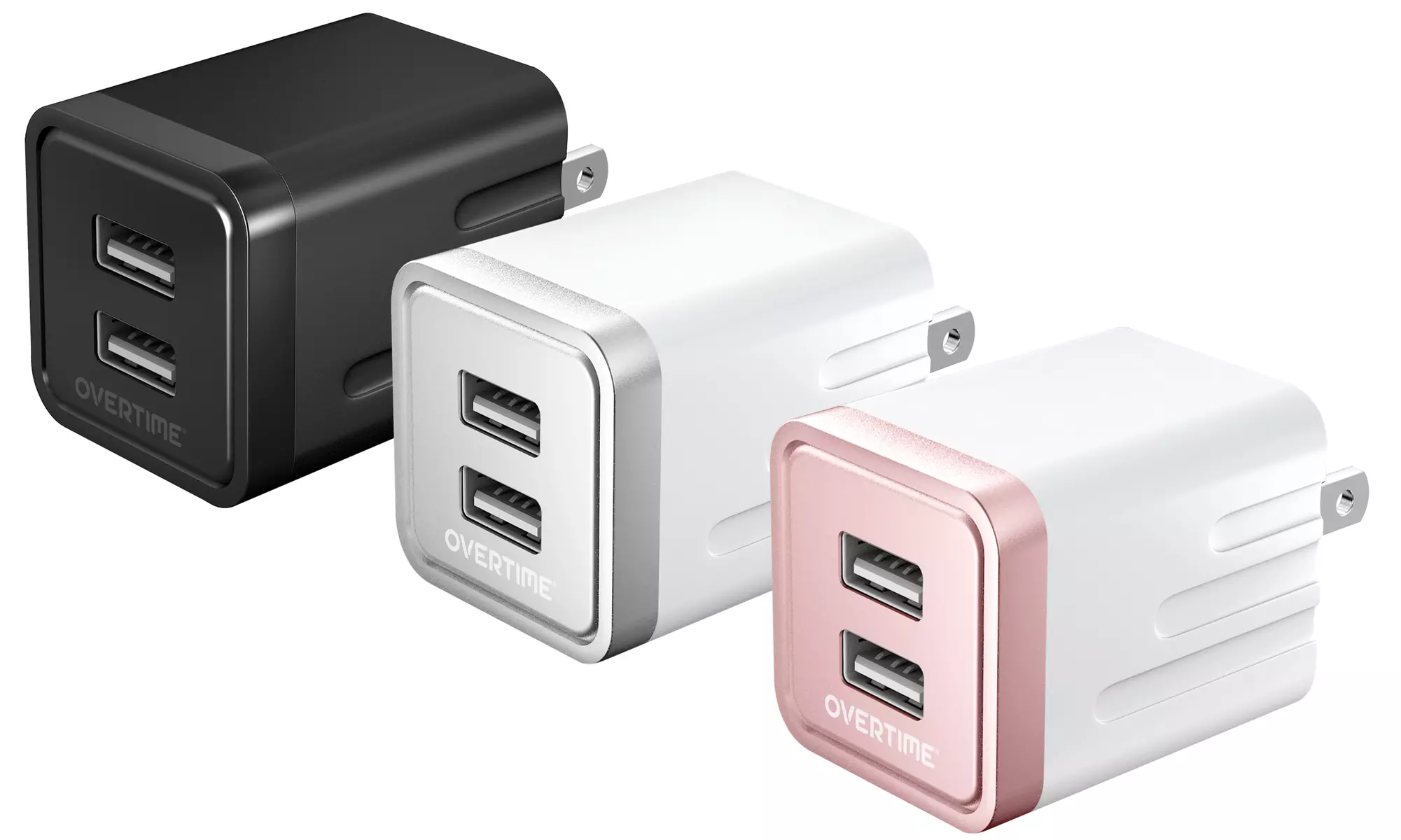 Dual USB Universal Wall Charger (1,2 or 3 Pack) - Primary Image