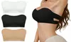 Women's Seamless Strapless Bandeau Bra - Non-Slip Padded Wireless Tube Top