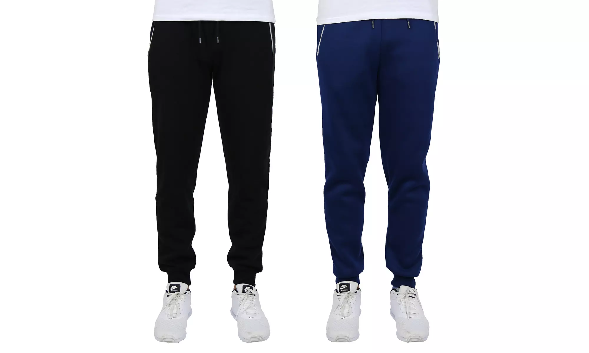 2-Pack Galaxy By Harvic Men's Fleece-Lined Jogger Sweatpants (S-2XL)