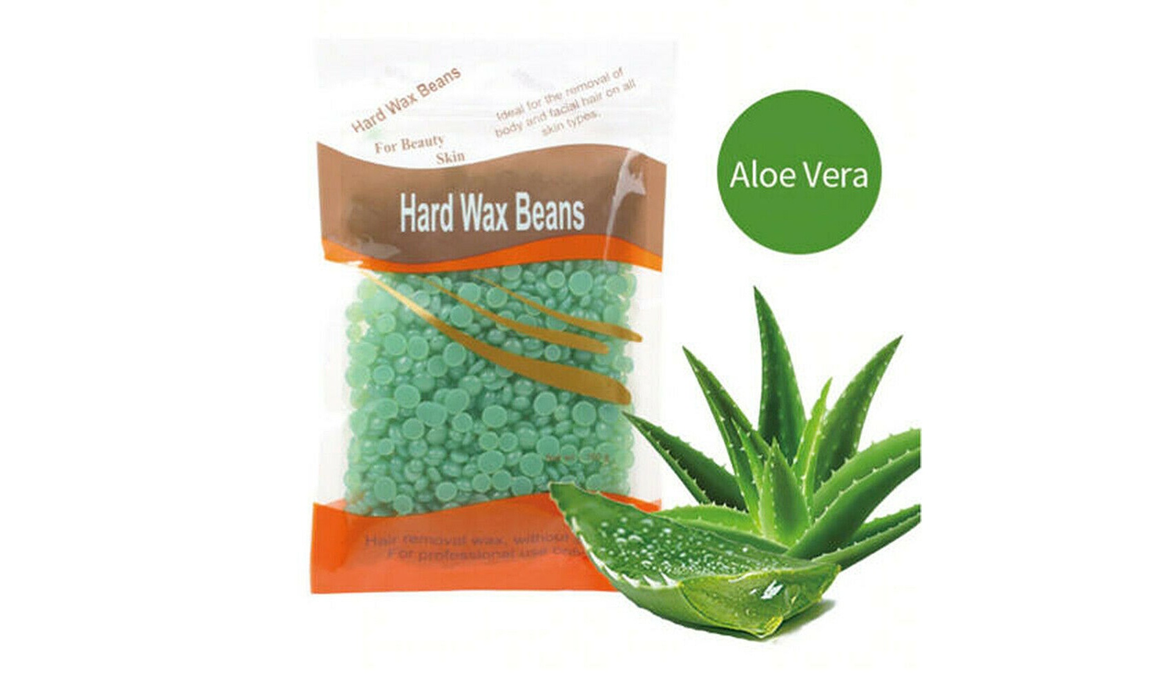 200g Natural Hard Wax Beans Beads for Painless Body Hair Removal Waxing Warmer