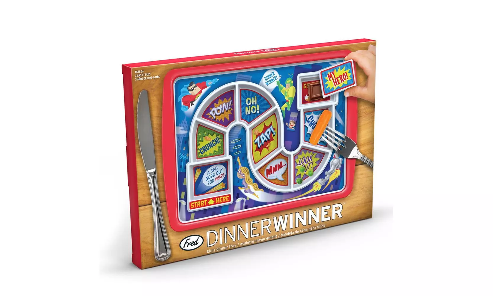 Fred and Friends Dinner Winner Kid's Meal Tray Plate Pirates - Second Medium