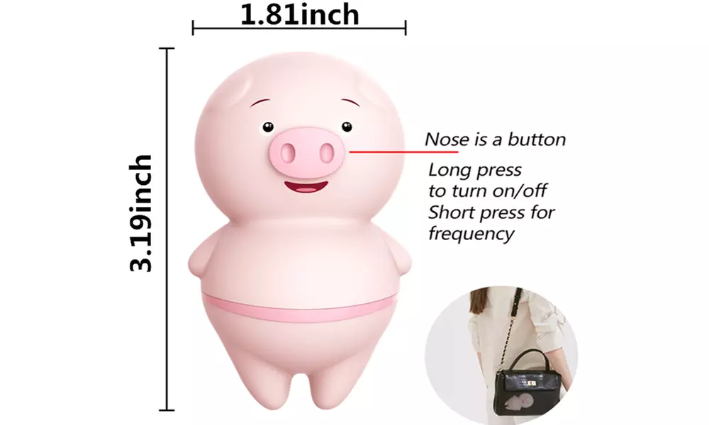 Cute Pig Tongue Vibrator Licking Vibrator Clitoris Nipple Massage
