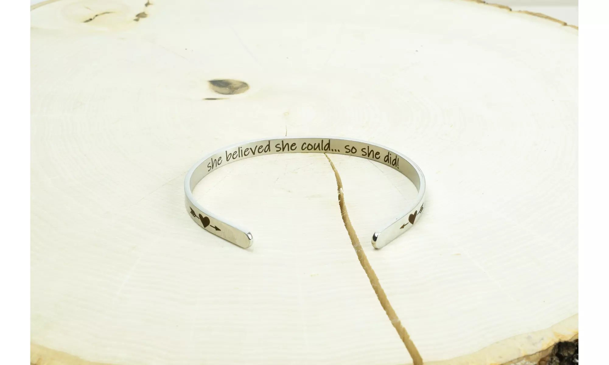 5mm Solid Stainless Steel Stackable Cuff Bracelets By Pink Box - Second Medium