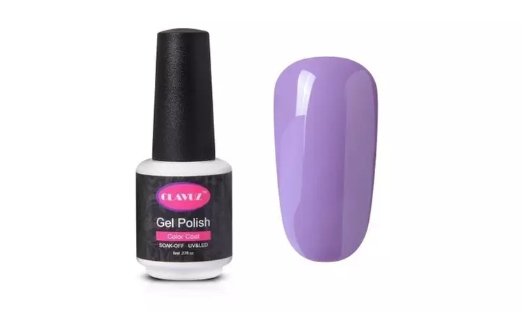 CLAVUZ Soak Off Pink Purple Nail Polish UV LED Gel Varnish Nail Art Manicure Ped - Primary Image