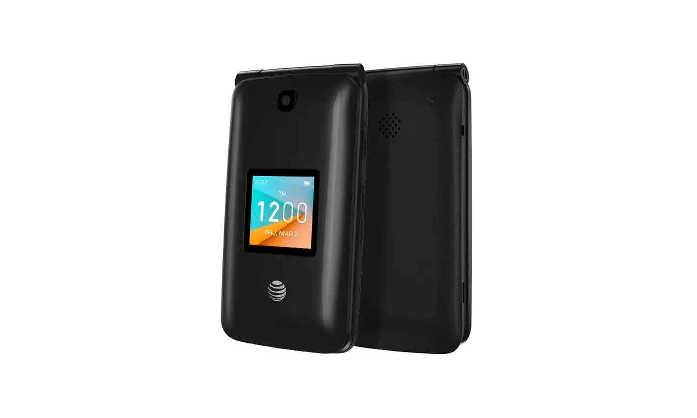 Alcatel Flip 2 4G LTE Flip Phone Bluetooth WIFI MP3 Camera GSM Unlocked (Black) - Primary Image