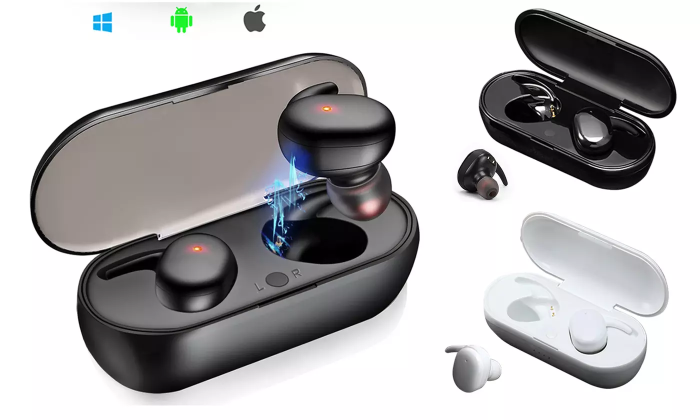 Waterproof Bluetooth 5.0 TWS True Wireless Stereo Mini Earbuds Headphone Headset - Primary Image