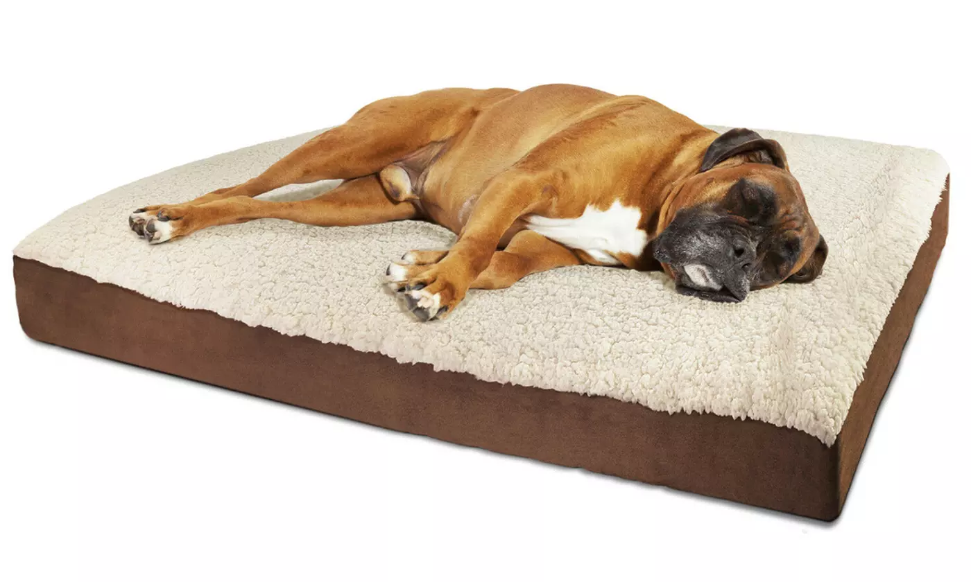 Dog Pet Bed Orthopedic Lounger Deluxe Cushion for Crate Foam Soft -XL - Primary Image