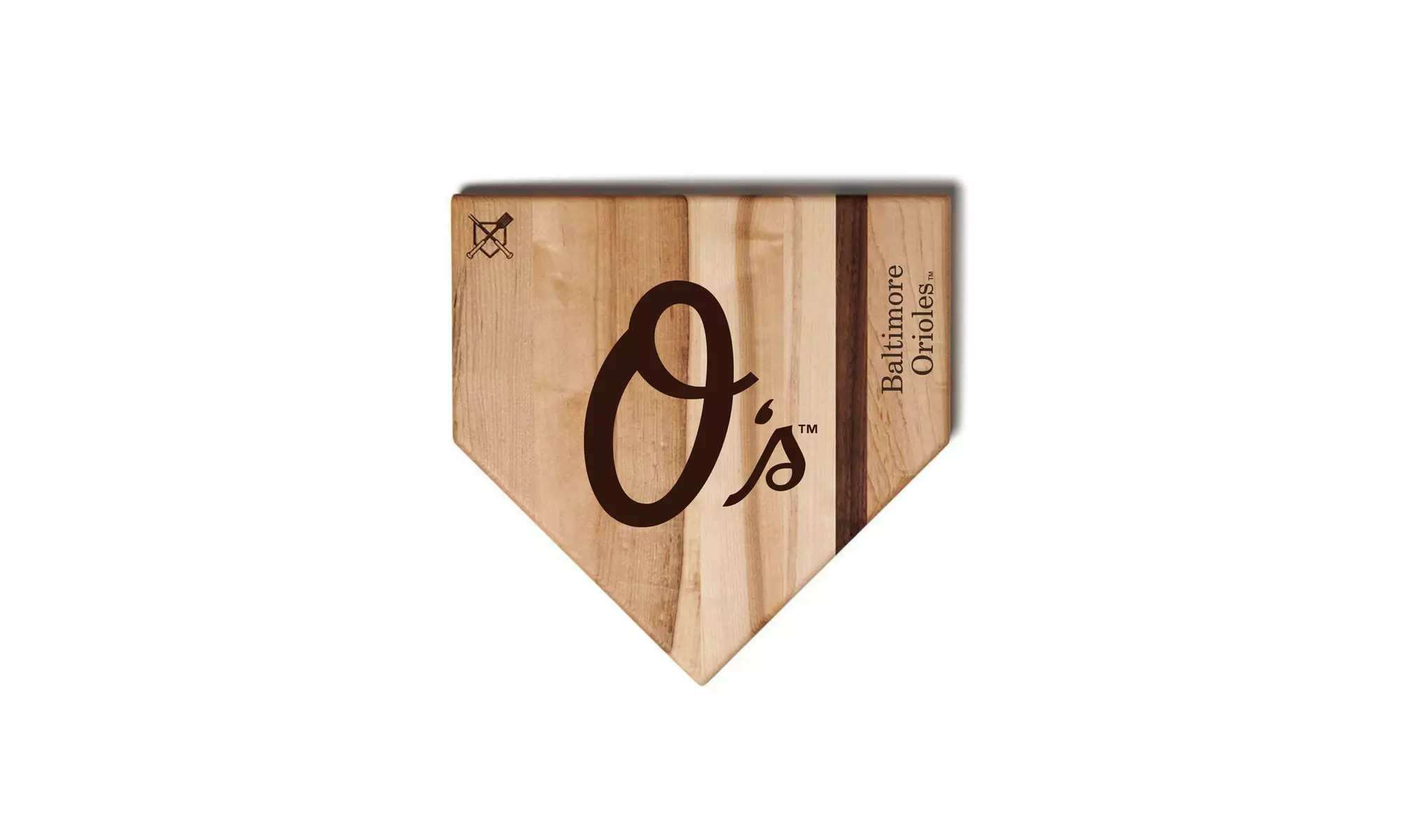 MLB 12-Inch or 17-inch Wooden Home Plate Cutting Board