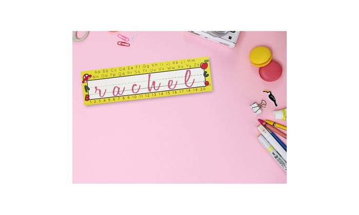 11 5 X 3 0 Inches Desk Name Tags Alphabet Design Pack Of 72 Name