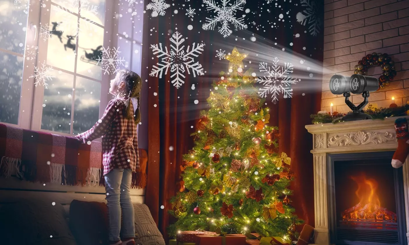 iMounTEK LED Holiday Projector Lights - Christmas Slide Theme