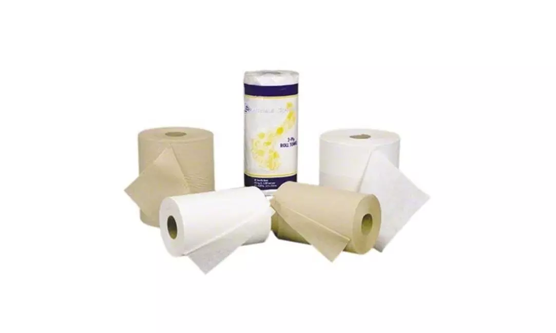 Prime Source 75004333 CPC 8 in. x 800 ft. Kraft Paper Towel Roll WhiteCase of 6 - Primary Image