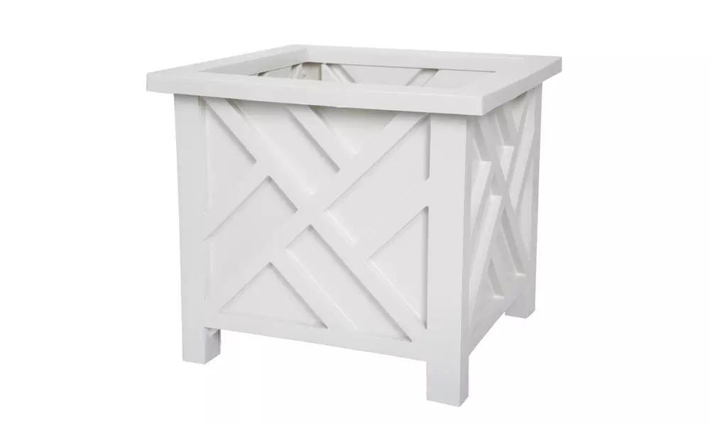 Pure Garden Lattice Box Planter - Second Medium