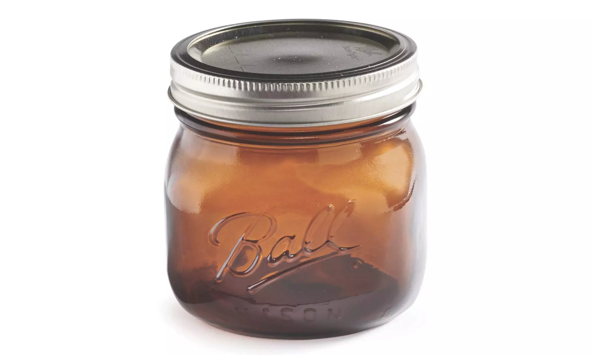 Ball Collection Elite Wide Mouth Pint 16oz Amber Glass Mason Jar - Primary Image
