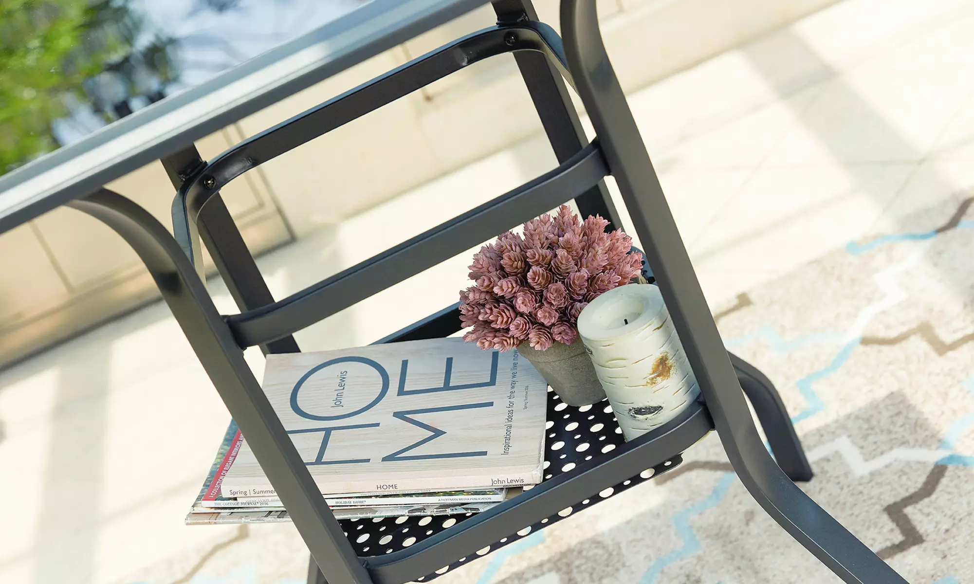 Patio Festival High-Seating Swivel Bistro Set with Cushions (3-Piece) - Second Medium