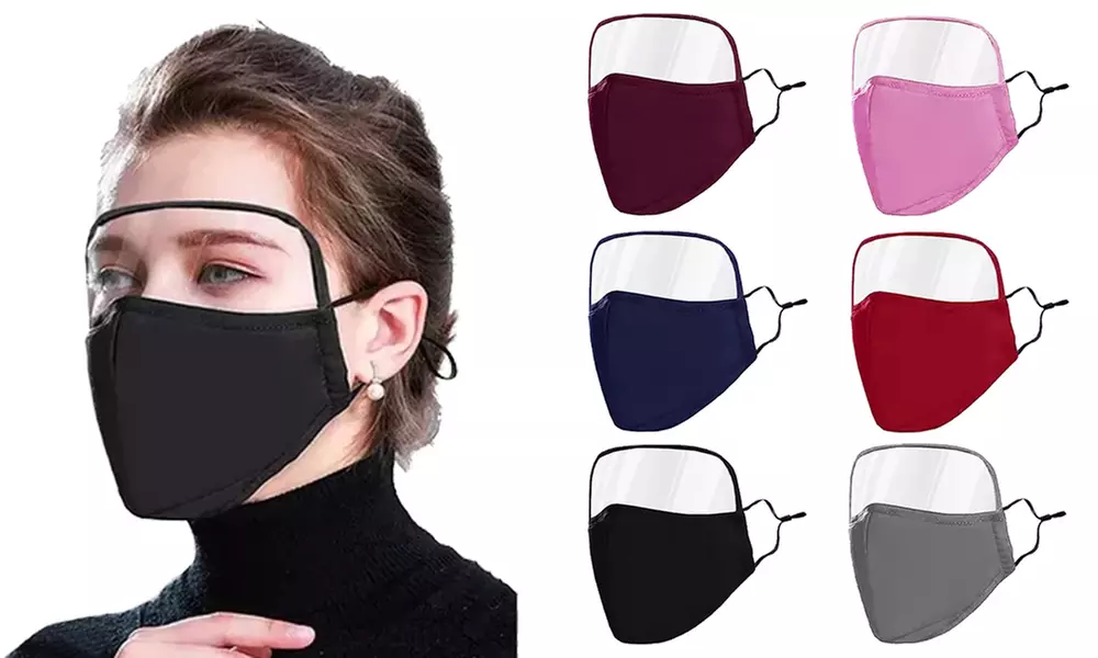 Protective Face Mask with Eye Shield (1 or 3-Pack) - Primary Image