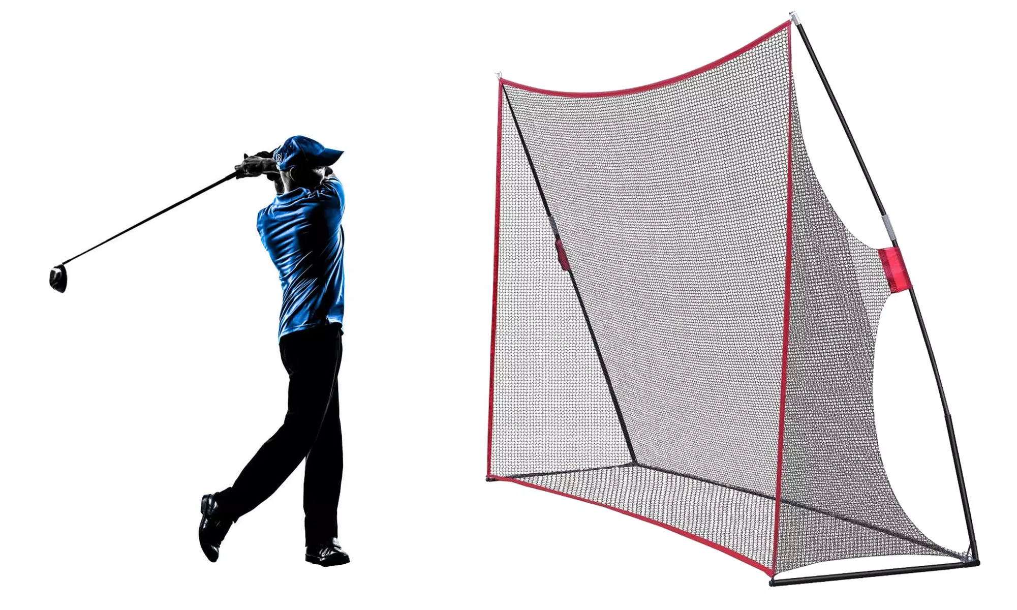 ZENY 10x7ft Portable Golf Hitting Pitching Practice Training Net w/ Carry Bag - Second Medium