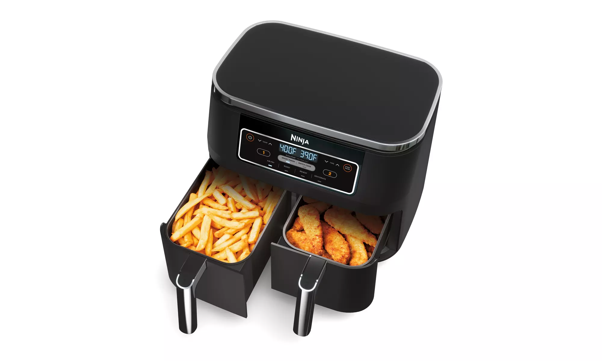 Ninja DZ100 Foodi 4-in-1 Air Fryer with DualZone Technology (Black)- Refurbished - Primary Image