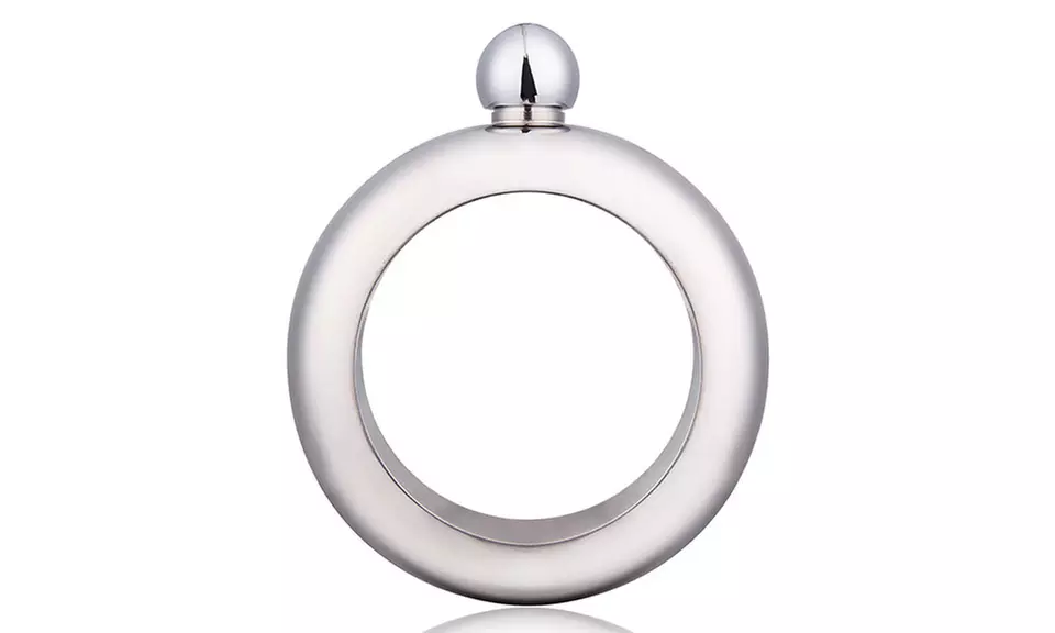 Stainless Steel Bangle Flask - 3.5oz - Second Medium