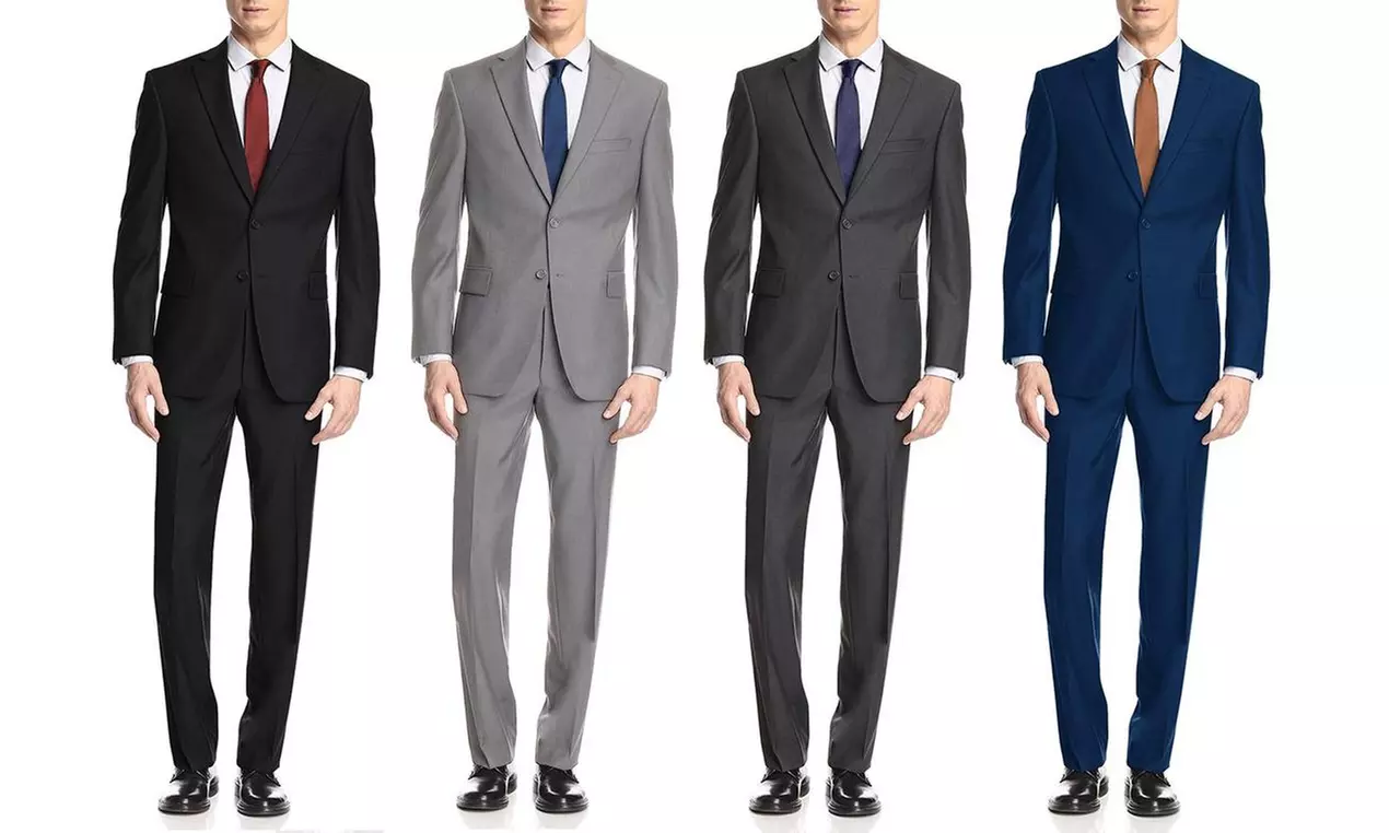 Uomo Men's Classic Fit 2PC Suits - Primary Image