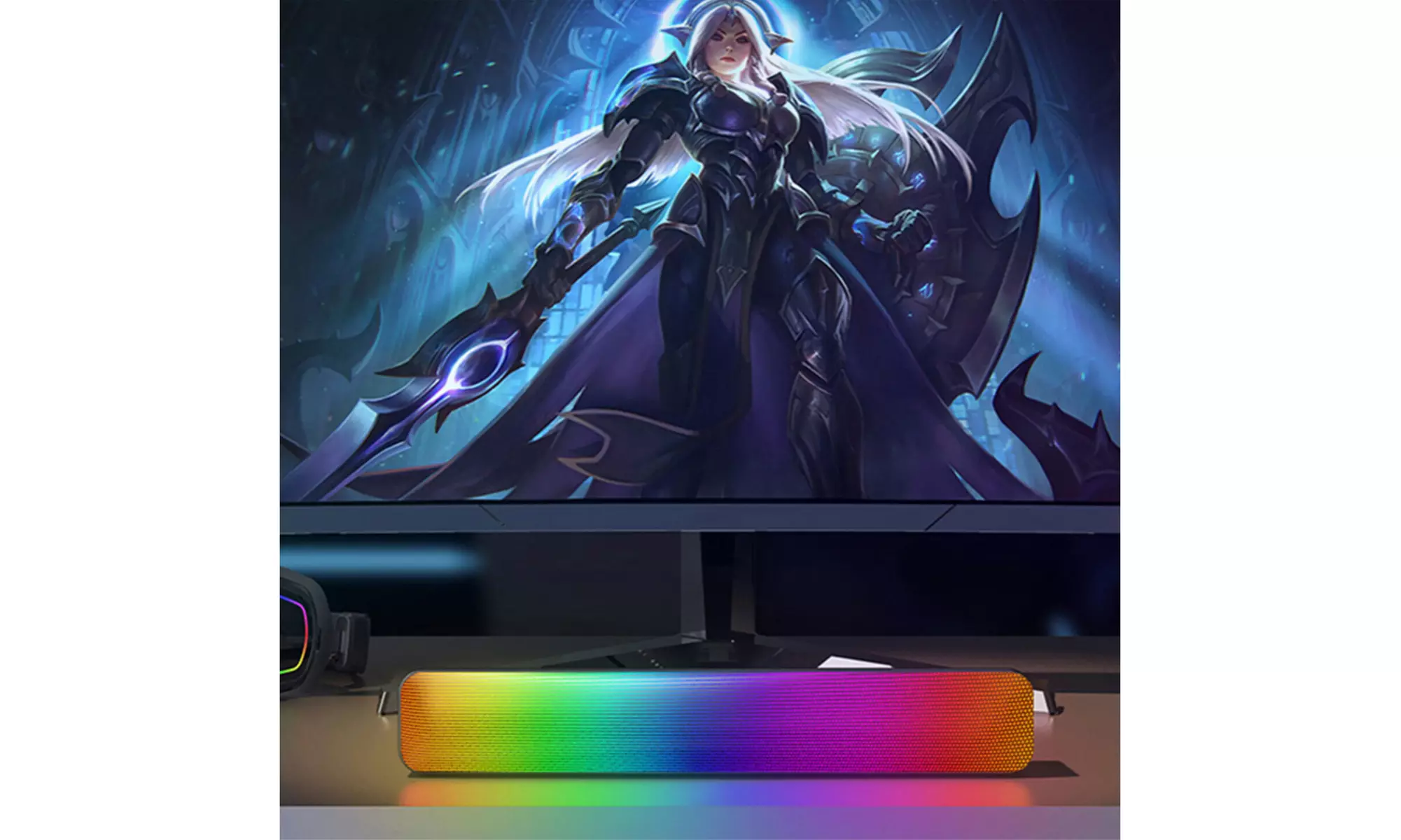 Zummy RGB Colorful LED Light Bluetooth Soundbar Speaker
