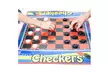 Dimple 2 Player Life Size Checkers Mat/Board with Big Black & White Checker - Second Medium