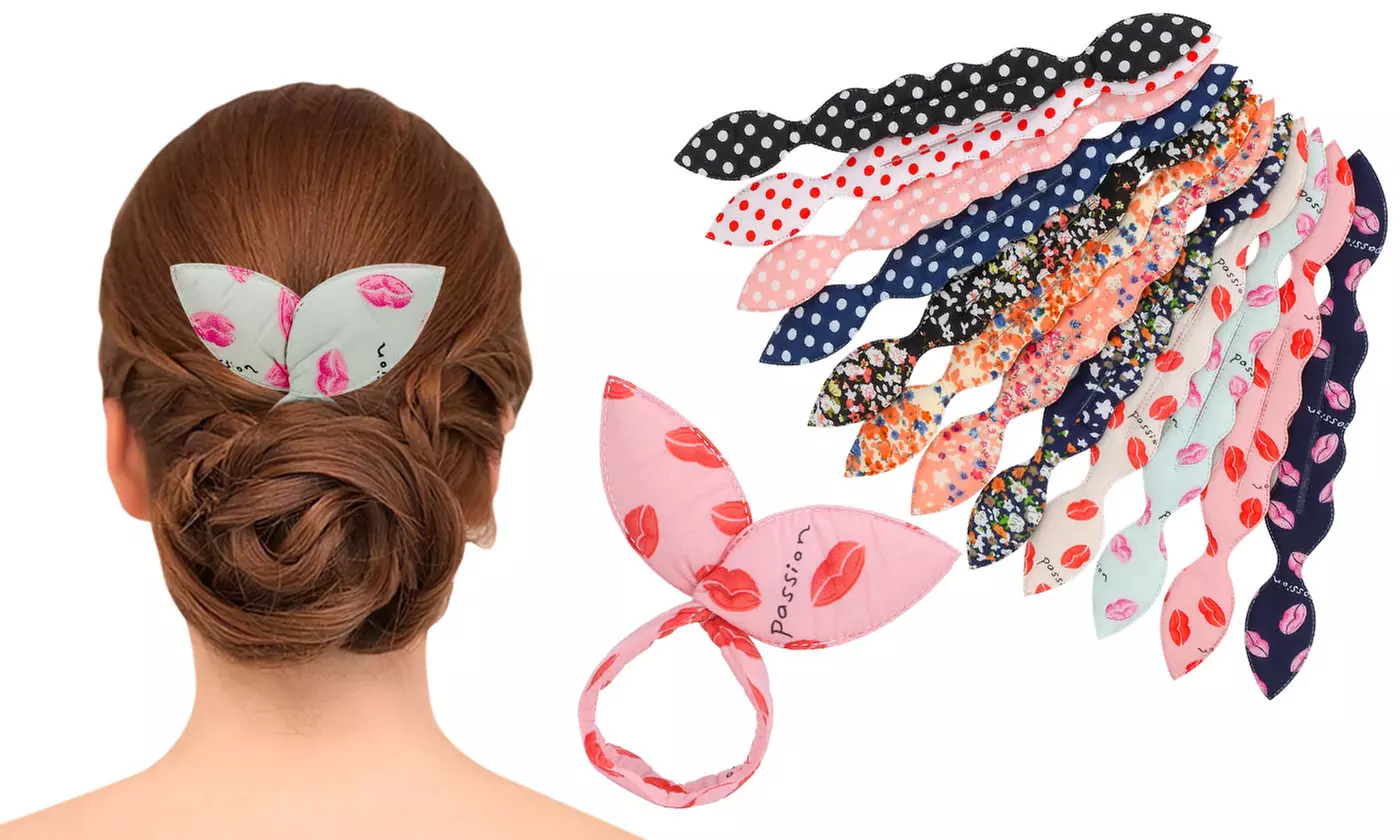 4Pcs Magic Hair Bun Maker Foam Sponge Donut Ponytail Clip Twist Sock Bun - Primary Image