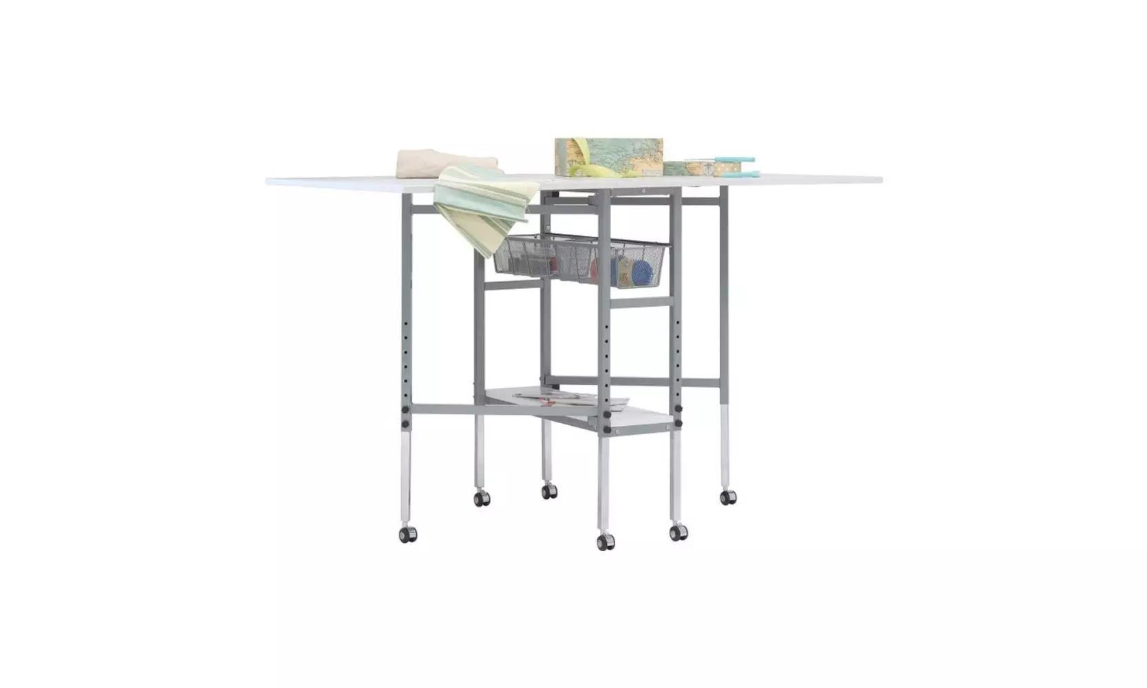 Sew Ready Mobile, Fabric Cutting Table with Sewing Board Grid & Guides Top - Primary Image