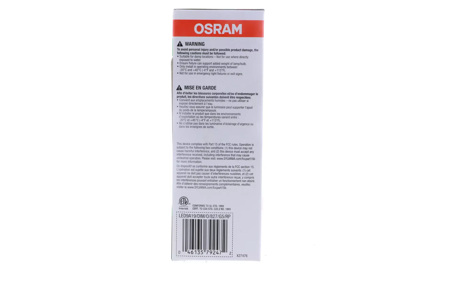 Sylvania LED A19 Medium Base - Primary Image