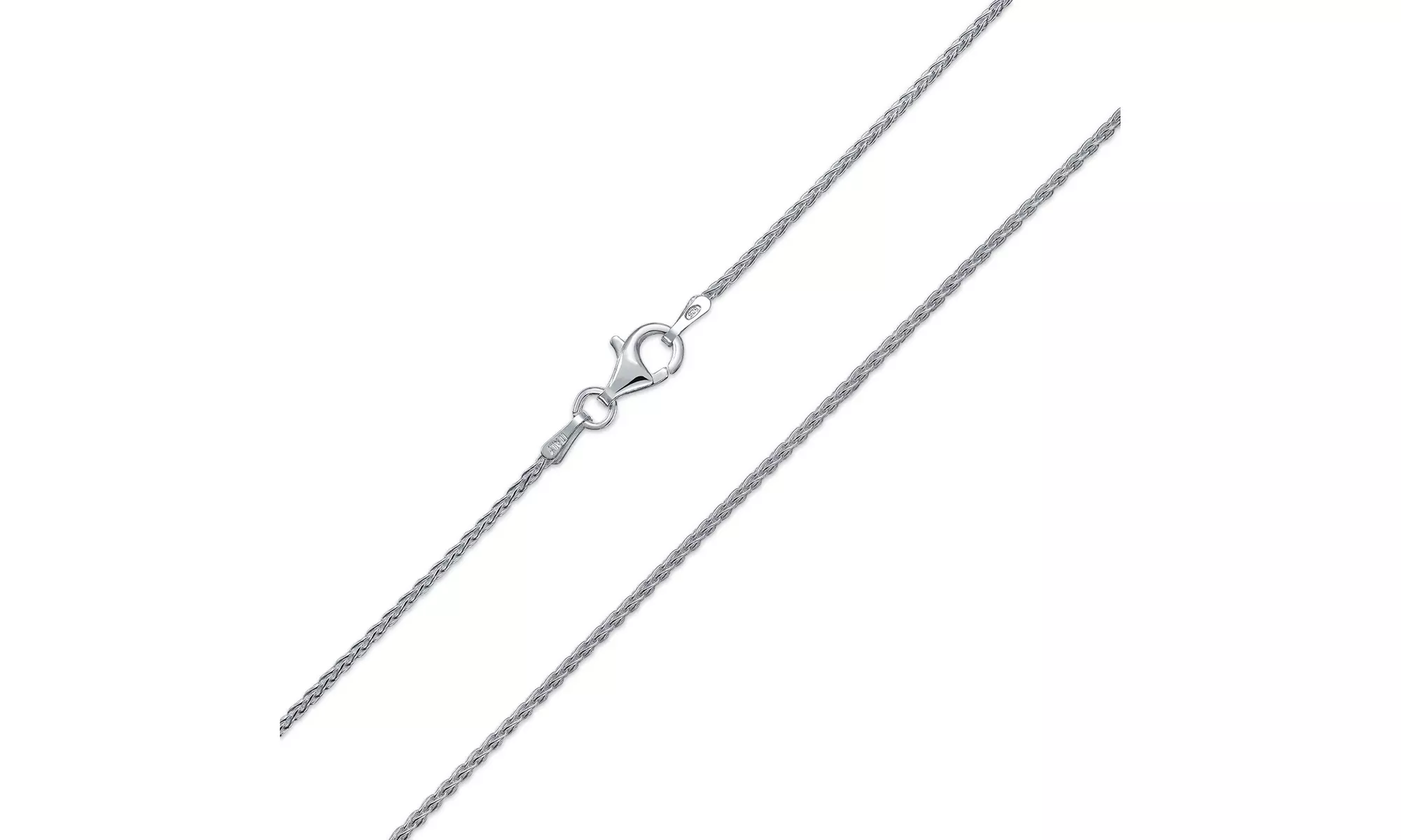 Spiga Wheat Chain 030 Gauge Sterling Silver Made Italy 16 18 20 24 30" - Primary Image