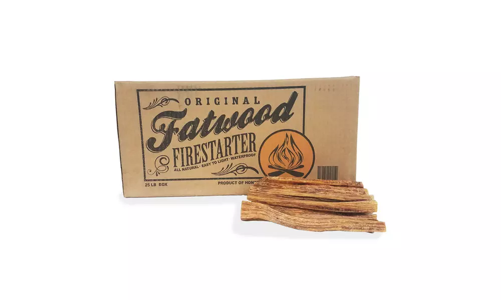Fatwood Firestarter Kindling Sticks - Quickstart Tinder by Pure Garden - Second Medium