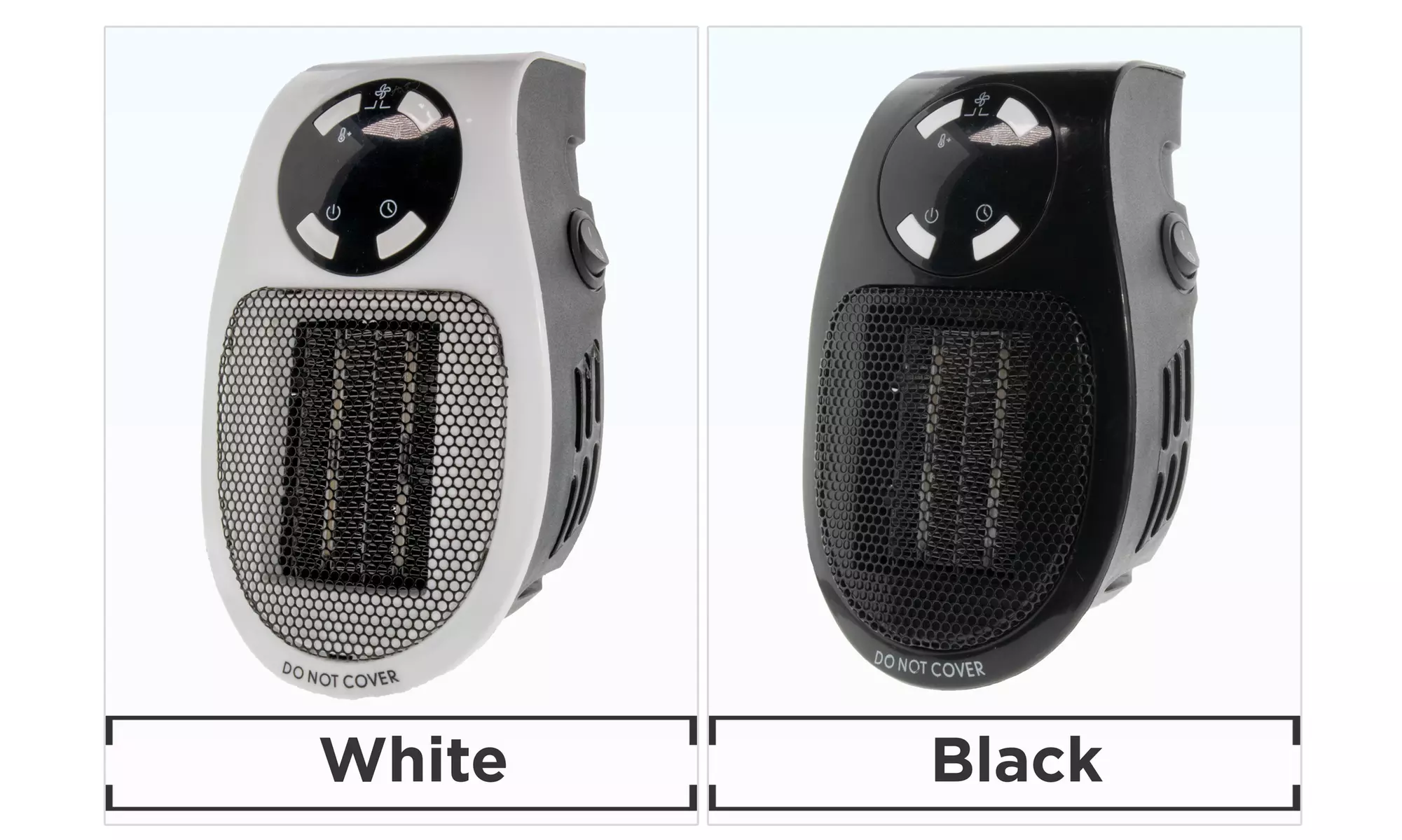 Portable Ceramic Mini Heater Wall Outlet Plug In Space Heater 400W Timer Digital - Primary Image