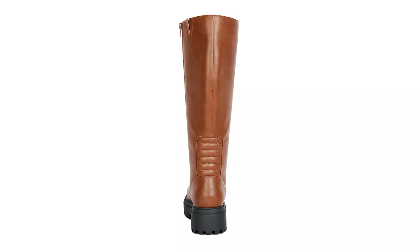 London Rag Axle Knee Lug Sole Boots