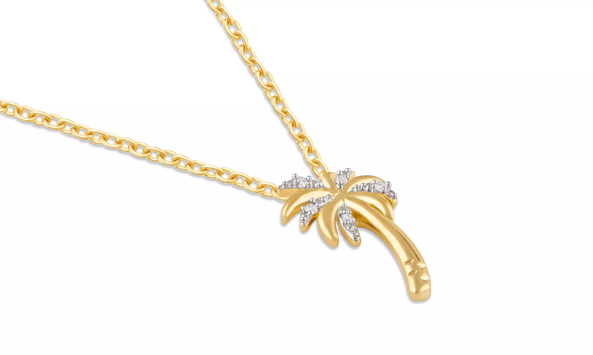 Diamond Accent Palm Tree Pendant By DiamondMuse