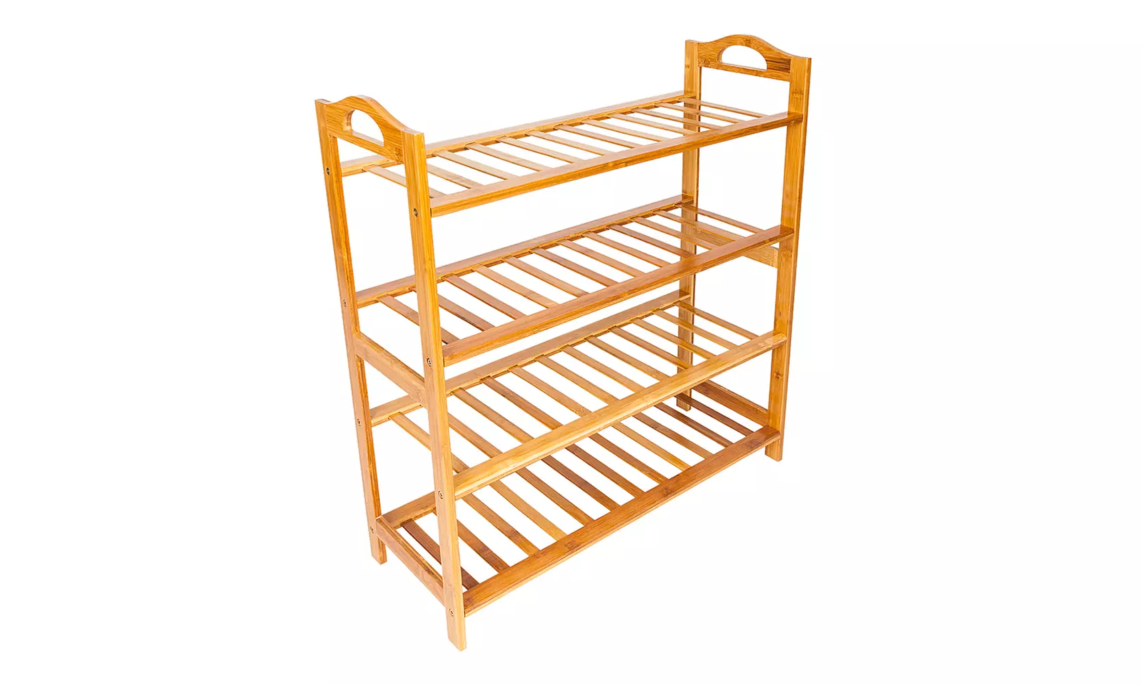 Bamboo Shoe Rack 4-Tier Entryway Shoe Shelf Storage Organizer - Second Medium