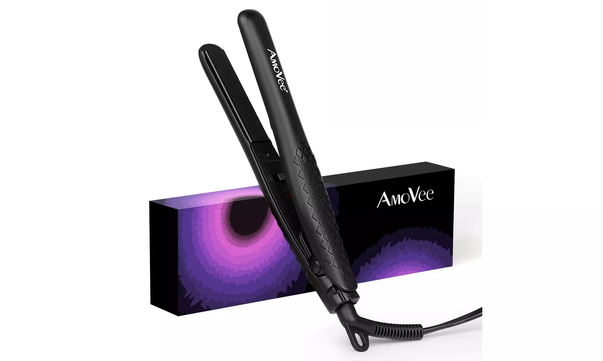 AmoVee Mini Flat Iron Smart Ceramic Tourmaline Hair Straightener - Primary Image
