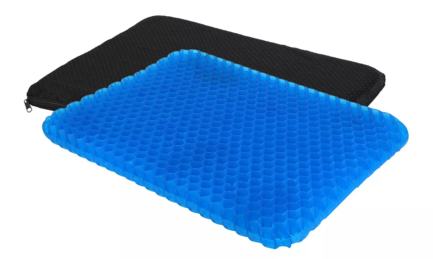 iMounTEK Honeycomb Gel Support Seat Cushion Breathable Egg Seat Pad w/ Cover