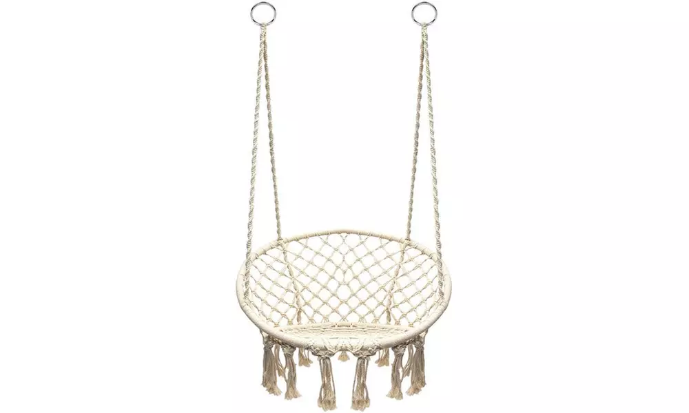 Sorbus Hammock Chair Macrame Swing - Second Medium