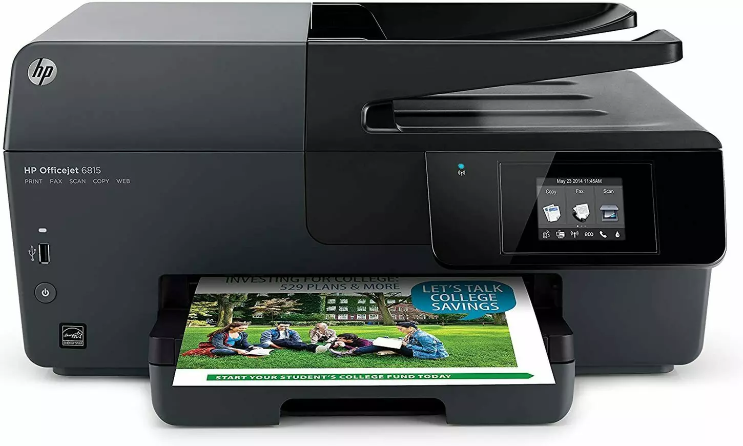 HP OJ6815 Officejet 6815 e-All-in-One Inkjet Printer - Refurbished - Primary Image