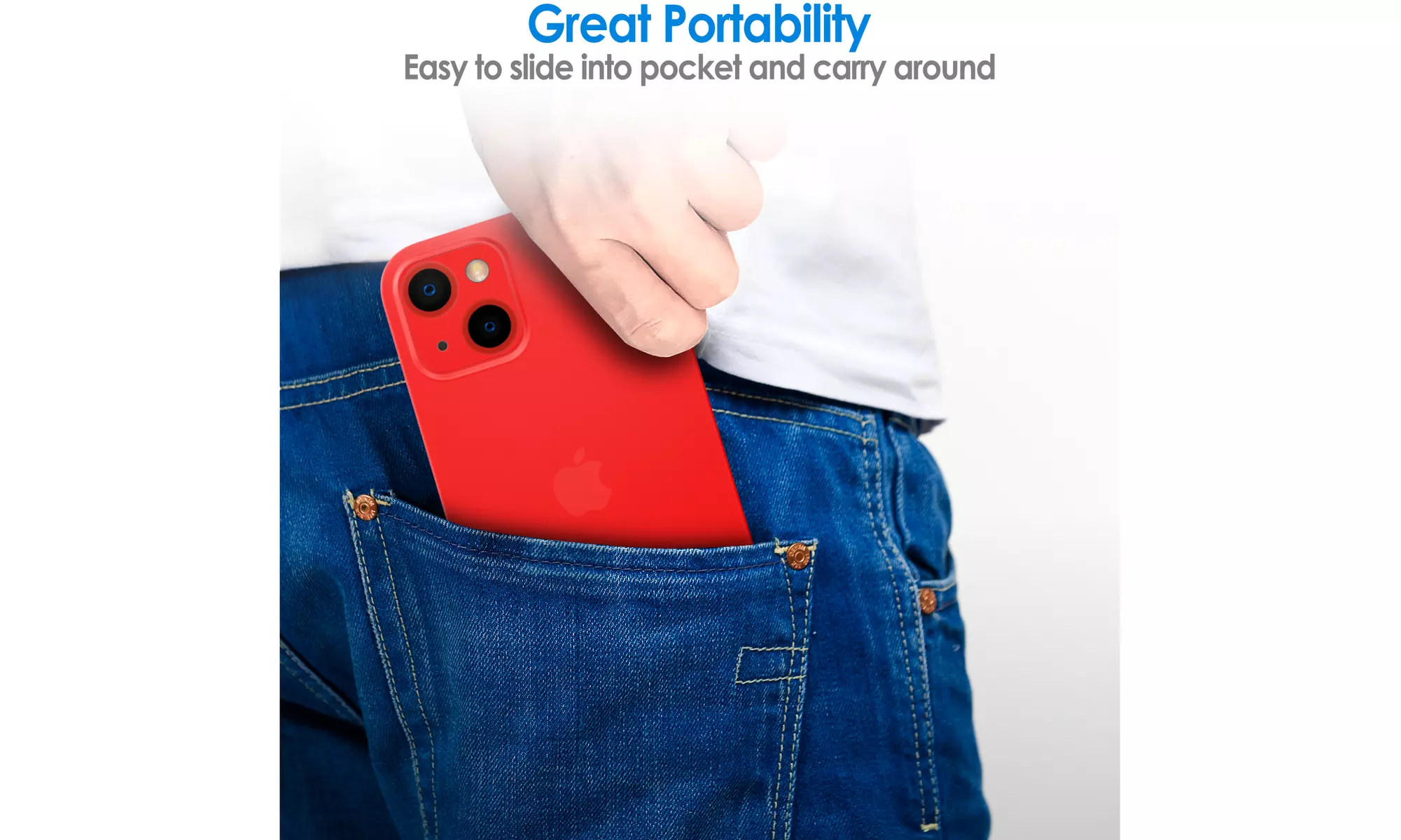 Ultra Slim Matte Case for iPhone 13, Camera Lens Full Protection Hard Thin Cover