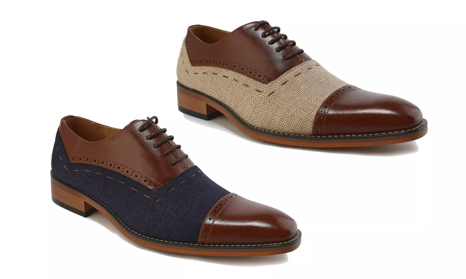 Gino Vitale Lace-Up Cap Toe Oxford